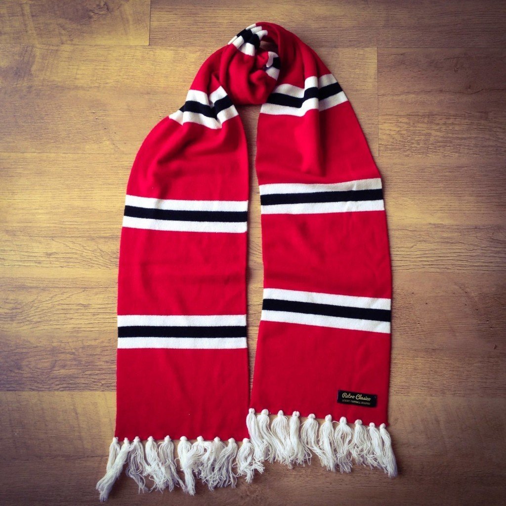 Manchester United Luxury Merino Wool Striped Football Scarf